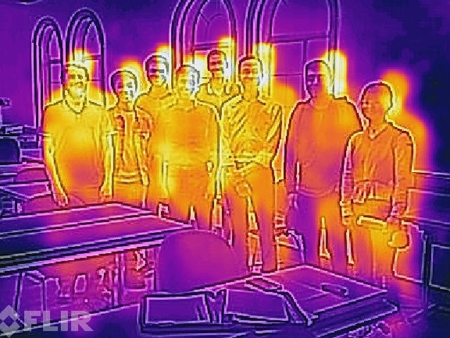 Infrared image of the students